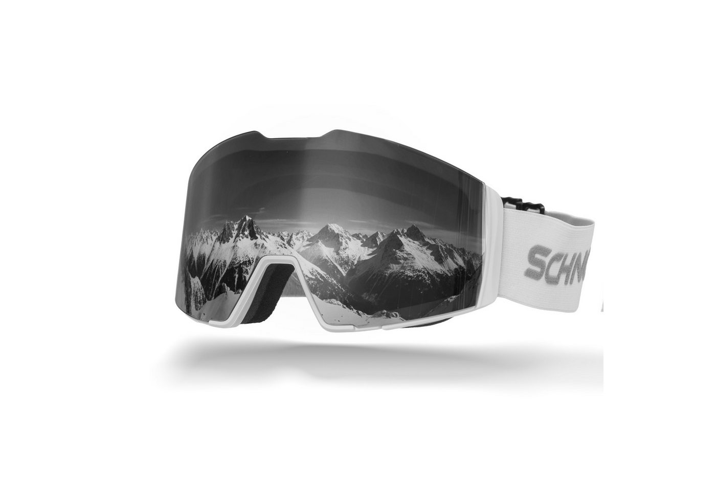 SCHNORR Sportbrille Schnorr Skibrille Edge Silber (S3/S4), Full REVO, Anti-Fog, UV400, (1-St), Full REVO-Beschichtung Silber (S3/S4) von SCHNORR