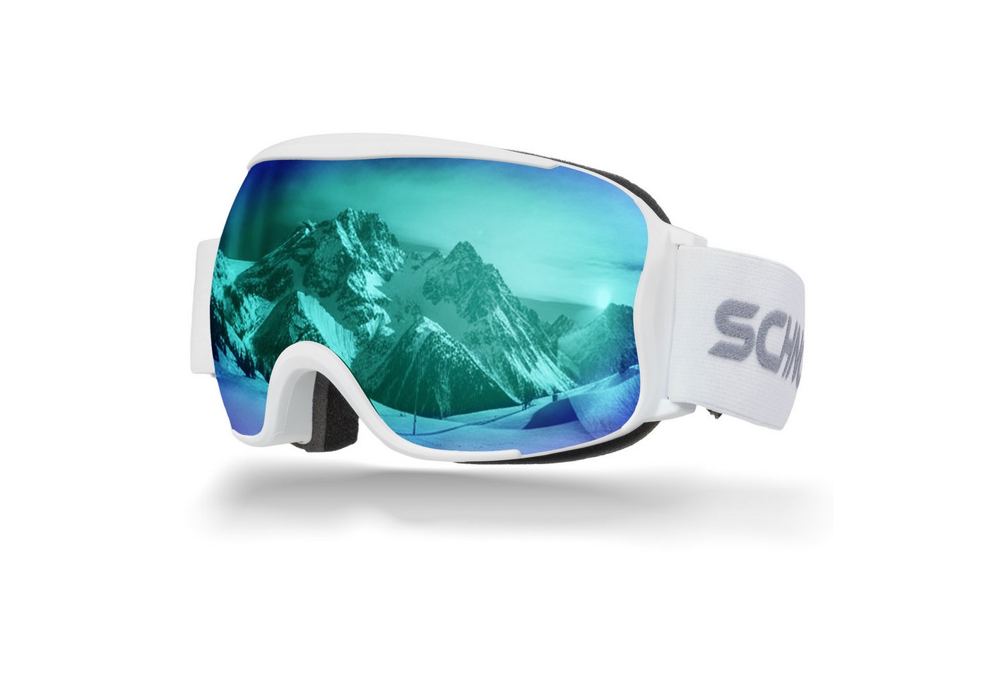SCHNORR Sportbrille Schnorr Skibrille Kryos - Sphärisch, Eis Blau (S3), Full REVO, Anti-, (1-St), Full REVO-Beschichtung Eis Blau (S3) von SCHNORR