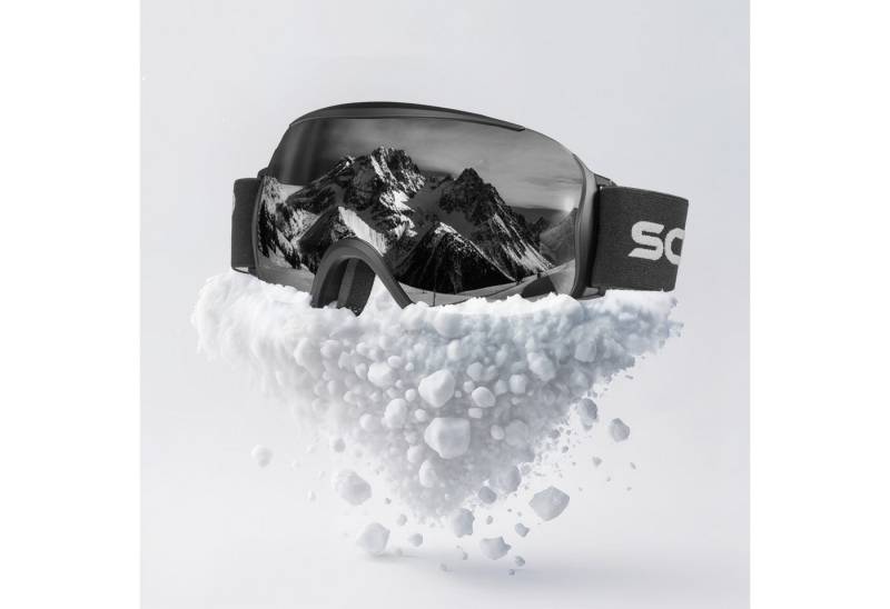 SCHNORR Sportbrille Schnorr Skibrille Kryos - Sphärisch, Silber (S3/S4), Full REVO, Anti, Full REVO-Beschichtung Silber (S3) von SCHNORR