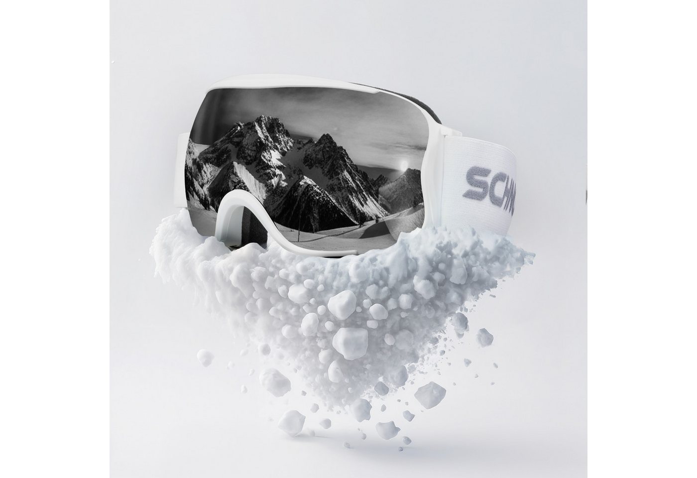 SCHNORR Sportbrille Schnorr Skibrille Kryos - Sphärisch, Silber (S3/S4), Full REVO, Anti, Full REVO-Beschichtung Silber (S3/S4) von SCHNORR