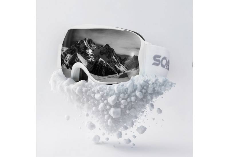 SCHNORR Sportbrille Schnorr Skibrille Kryos - Sphärisch, Silber (S3/S4), Full REVO, Anti, Full REVO-Beschichtung Silber (S3/S4) von SCHNORR