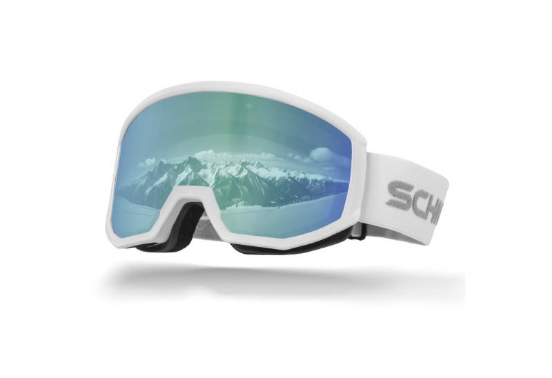 SCHNORR Sportbrille Schnorr Skibrille Luchs Eis Blau (S2), Full REVO, Anti-Fog, UV400, (1-St), Full REVO-Beschichtung Eis Blau (S3) von SCHNORR
