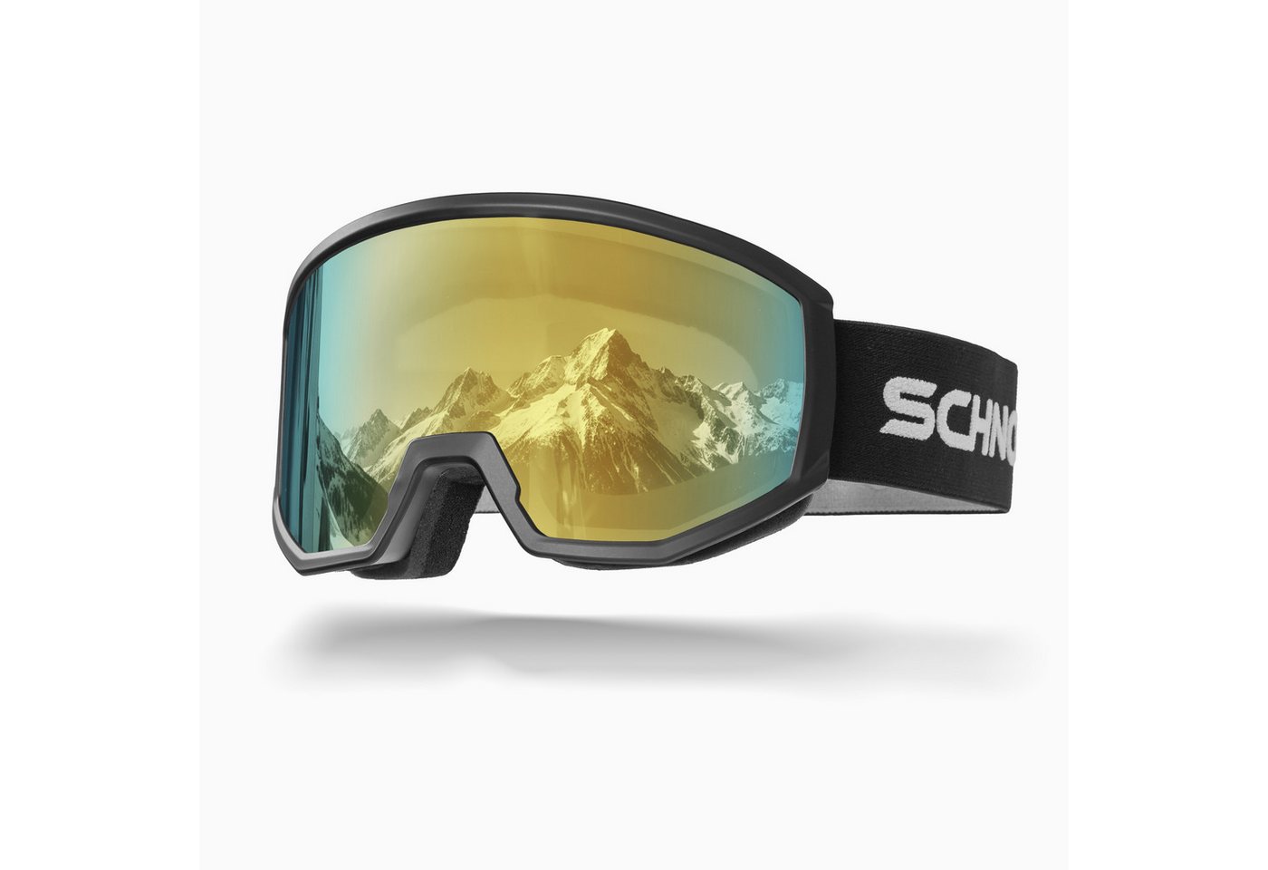 SCHNORR Sportbrille Schnorr Skibrille Luchs Gold (S3), Full REVO, Anti-Fog, UV400, (1-St), Full REVO-Beschichtung Gold (S3) von SCHNORR