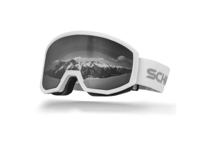 SCHNORR Sportbrille Schnorr Skibrille Luchs Silber (S3/S4), Full REVO, Anti-Fog, UV400, (1-St), Full REVO-Beschichtung Silber (S3/S4) von SCHNORR