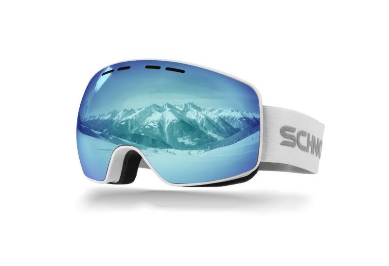SCHNORR Sportbrille Schnorr Skibrille Ventra - Sphärisch, Eis Blau (S3), Full REVO, Anti, (1-St), Full REVO-Beschichtung Eis Blau (S3) von SCHNORR