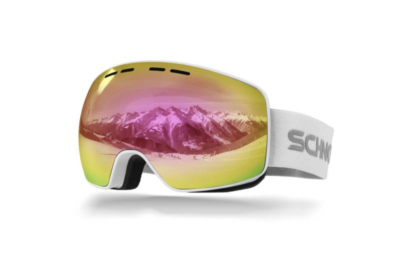 SCHNORR Sportbrille Schnorr Skibrille Ventra - Sphärisch, Pink (S2), Full REVO, Anti-Fog, (1-St), Full REVO-Beschichtung Pink (S2) von SCHNORR