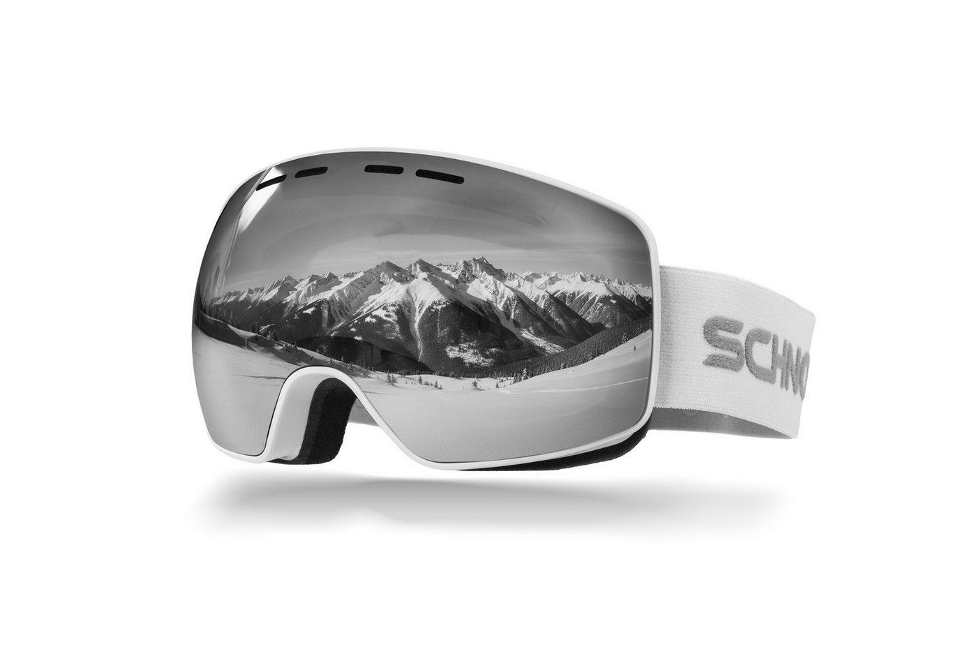 SCHNORR Sportbrille Schnorr Skibrille Ventra - Sphärisch, Silber (S3/S4), Full REVO, Ant, (1-St), Full REVO-Beschichtung Silber (S3/S4) von SCHNORR