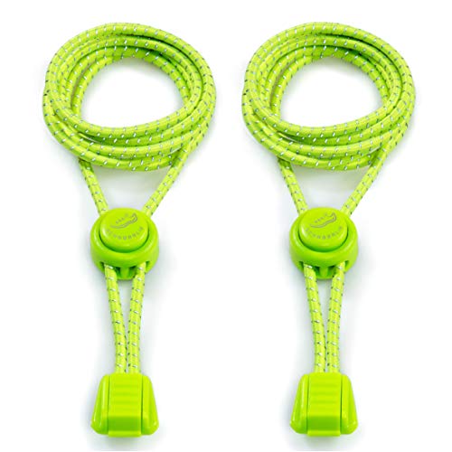 SCHNÜRRLIE Elastische Schnürsenkel - Gummi Schnellschnürsystem ohne Binden - Kinder, Erwachsene - 1 Paar: Gelb von SCHNÜRRLIE