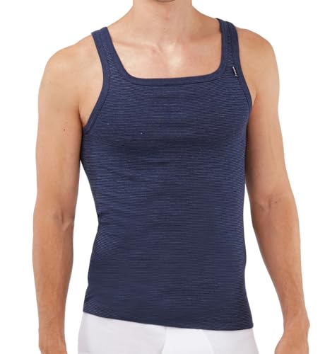 Nestos by Schöller Herren Sportjacke Jeans-Ringel 5er Pack Größe 6 (L), Farbe Marine-Melange von SCHÖLLER