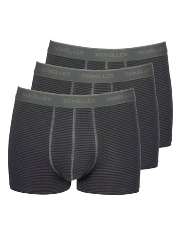 SCHÖLLER 3er Pack Herren Pants Baumwolle-Elasthan 10301-42-313 Gr. 2XL in Anthracite-Grey von SCHÖLLER