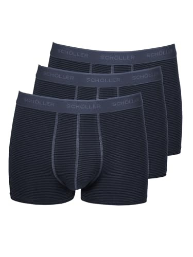 SCHÖLLER 3er Pack Herren Pants Baumwolle-Elasthan 10302-42-313 Gr. M in Dark Ink-Indigo von SCHÖLLER