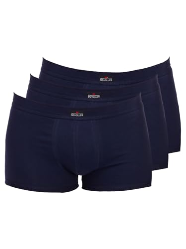SCHÖLLER 3er Pack Herren Pants Baumwolle-Elasthan 821-42-323 Gr. 2XL in deep sea Blue von SCHÖLLER