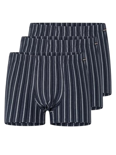 SCHÖLLER 3er Pack Herren Pants Elastic-Single 10000-42-353 Gr. M in deep Navy-weiß von SCHÖLLER