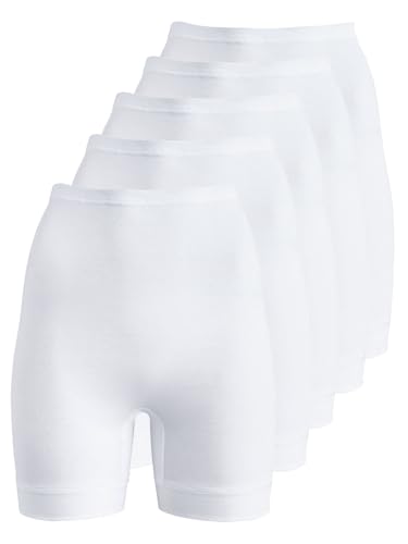 SCHÖLLER 5er Pack Damen Normalbeinschlüpfer Baumwolle Supergekämmt 58010-47-013 Gr. 46 in Weiss von SCHÖLLER