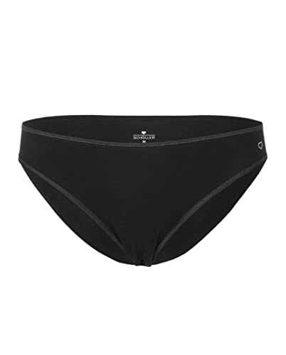 SCHÖLLER Elastic-Single Bikinislips 3er Pack schwarz 38 von SCHÖLLER