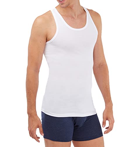 SCHÖLLER Herren Unterhemd Feinripp | 6er Pack | 916-610 | 8/XXL von SCHÖLLER