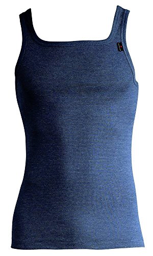 SCHÖLLER Herren Unterhemd ohne Arm 5er Pack l 146-600 l Größe 5 (M) l Farbe Navy-Melange von SCHÖLLER