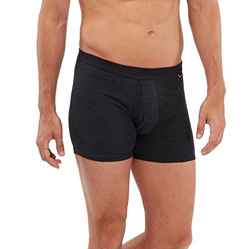 SCHÖLLER Herren Unterhose mit Eingriff 5er Pack l 146-320 l Größe 6 (L) l Farbe Schwarz-Melange von SCHÖLLER