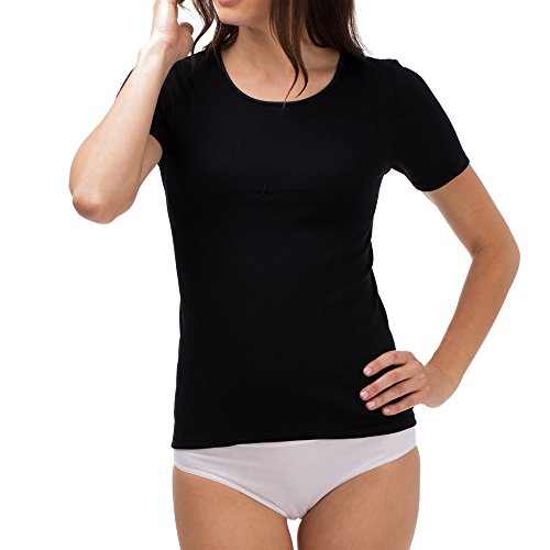 Schöller Damen 1/4 Arm Shirt 3er Pack Größe 42, Farbe schwarz von SCHÖLLER