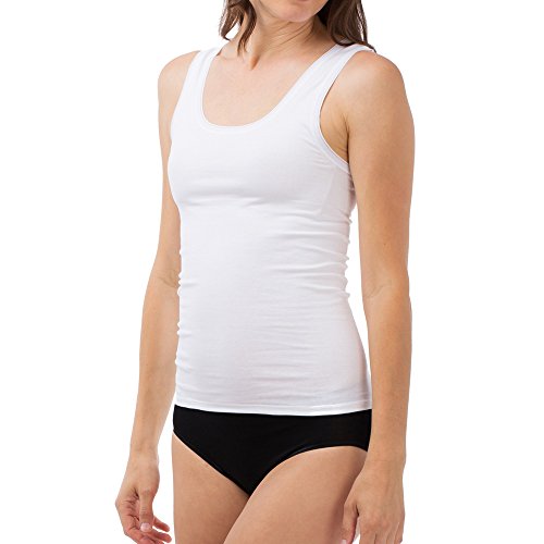 Schöller Damen Achseltop 3er Pack - 51220-41-580 - Größe 38 - Farbe Weiß von SCHÖLLER