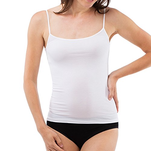 Schöller Damen Spaghettiträger-Top 3er Pack - 51180-41-582 - Größe 48 - Farbe Weiß von SCHÖLLER