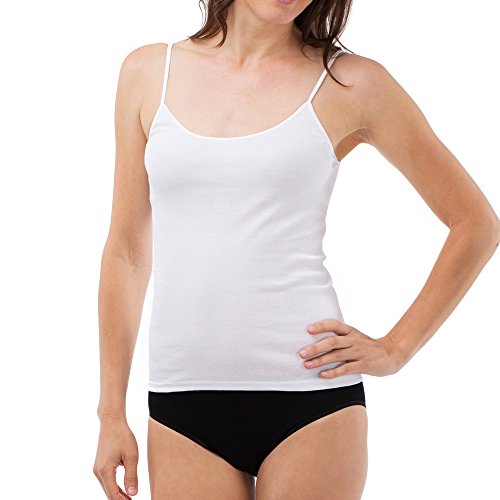 Schöller Damen Spaghettiträger-Unterhemd 3er Pack - 51140-44-520 - Größe 38 - Farbe Weiß von SCHÖLLER