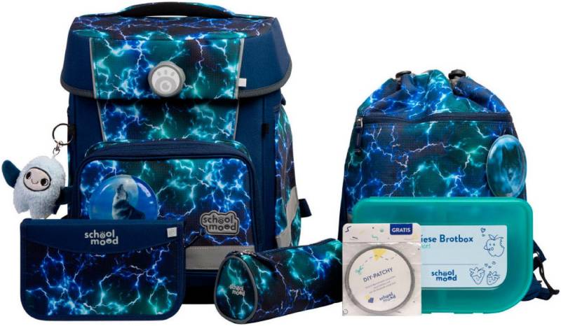 SCHOOL-MOOD® Schulranzen Champion Maxx Pro (Set, 7-tlg), mit LED-Patchy von SCHOOL-MOOD®