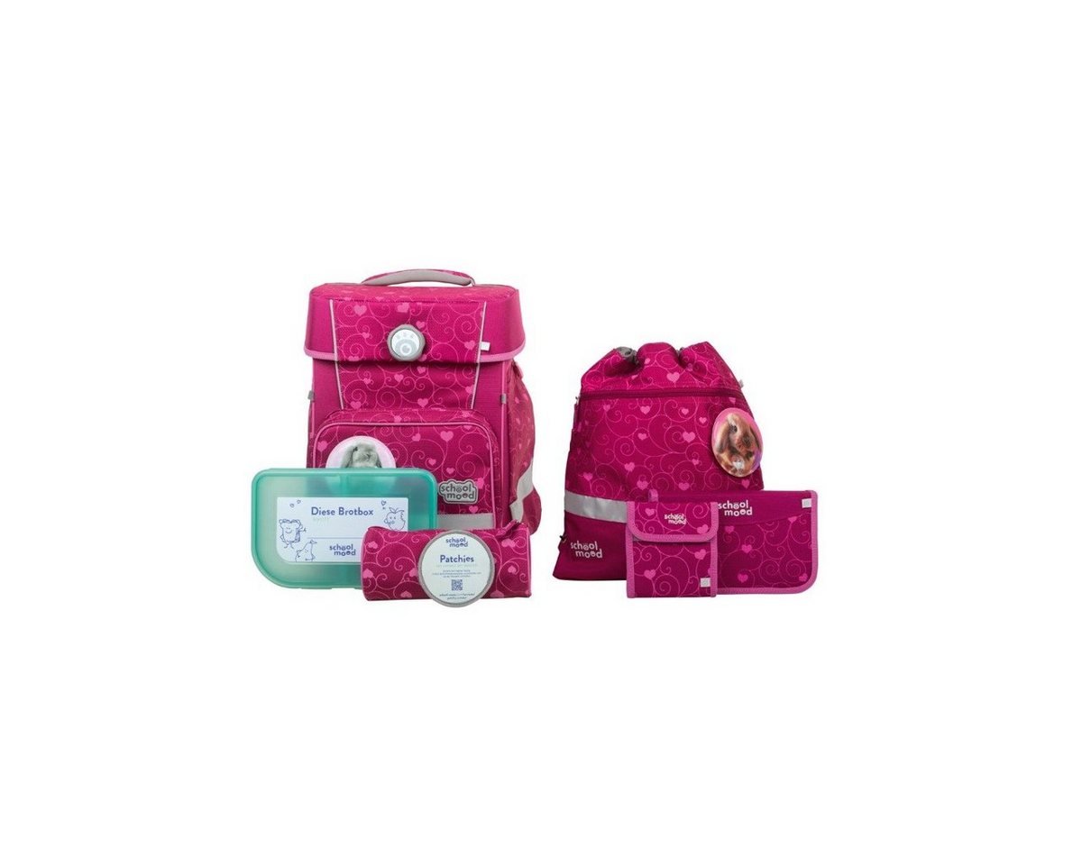 SCHOOL-MOOD® Schulranzen Champion Maxx Schulranzen-Set 7-tlg. Hannah Hase von SCHOOL-MOOD®
