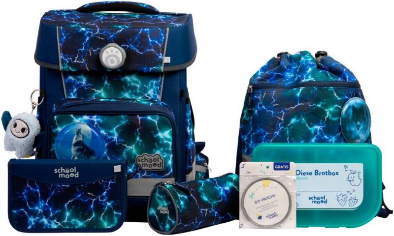 SCHOOL-MOOD® Schulranzen Champion Pro (Set, 7-tlg), mit LED-Patchy von SCHOOL-MOOD®