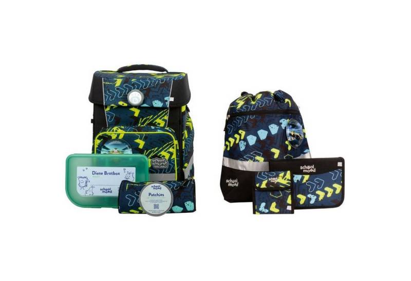 SCHOOL-MOOD® Schulranzen Schulranzenset 7-tlg. Champion Maxx Elias Rennwagen von SCHOOL-MOOD®