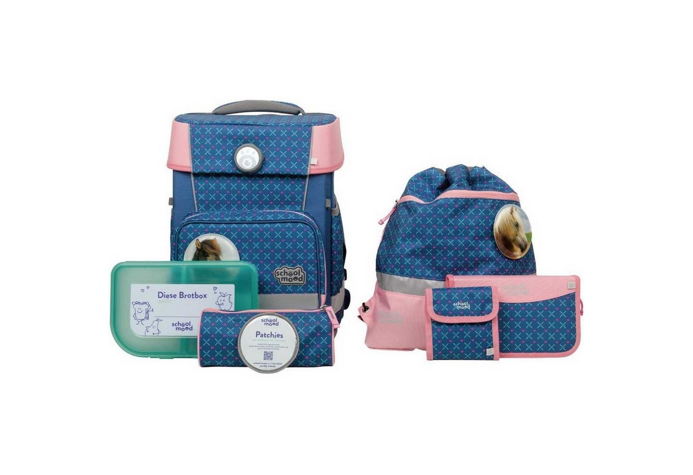 SCHOOL-MOOD® Schulranzen Schulranzenset 7-tlg. Champion Mila Pferd von SCHOOL-MOOD®