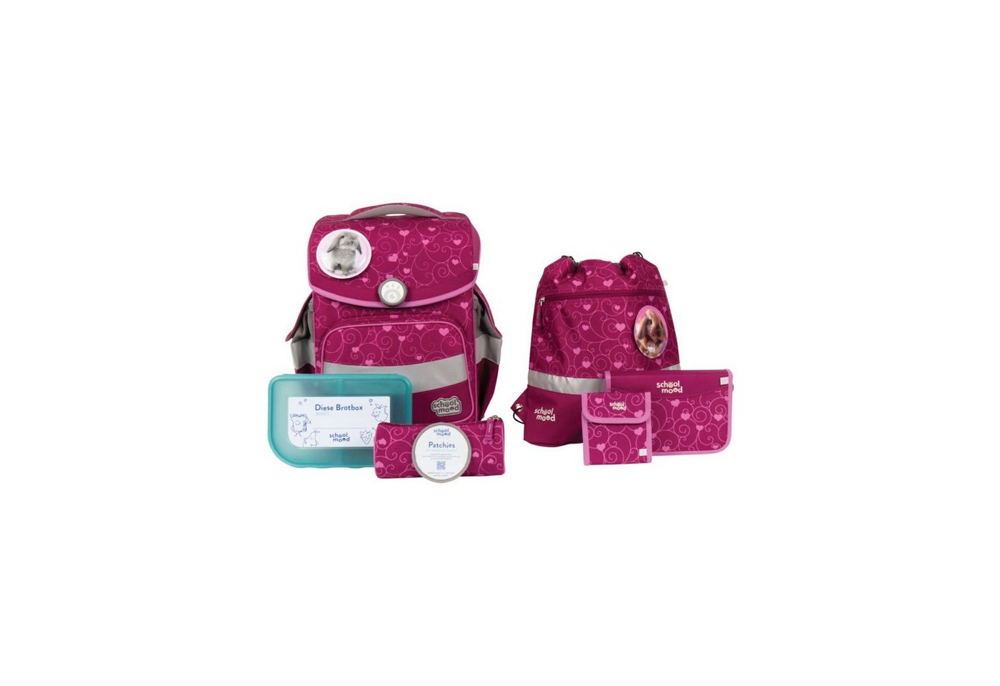 SCHOOL-MOOD® Schulranzen Timeless 7-teiliges Schulranzen-Set von SCHOOL-MOOD®