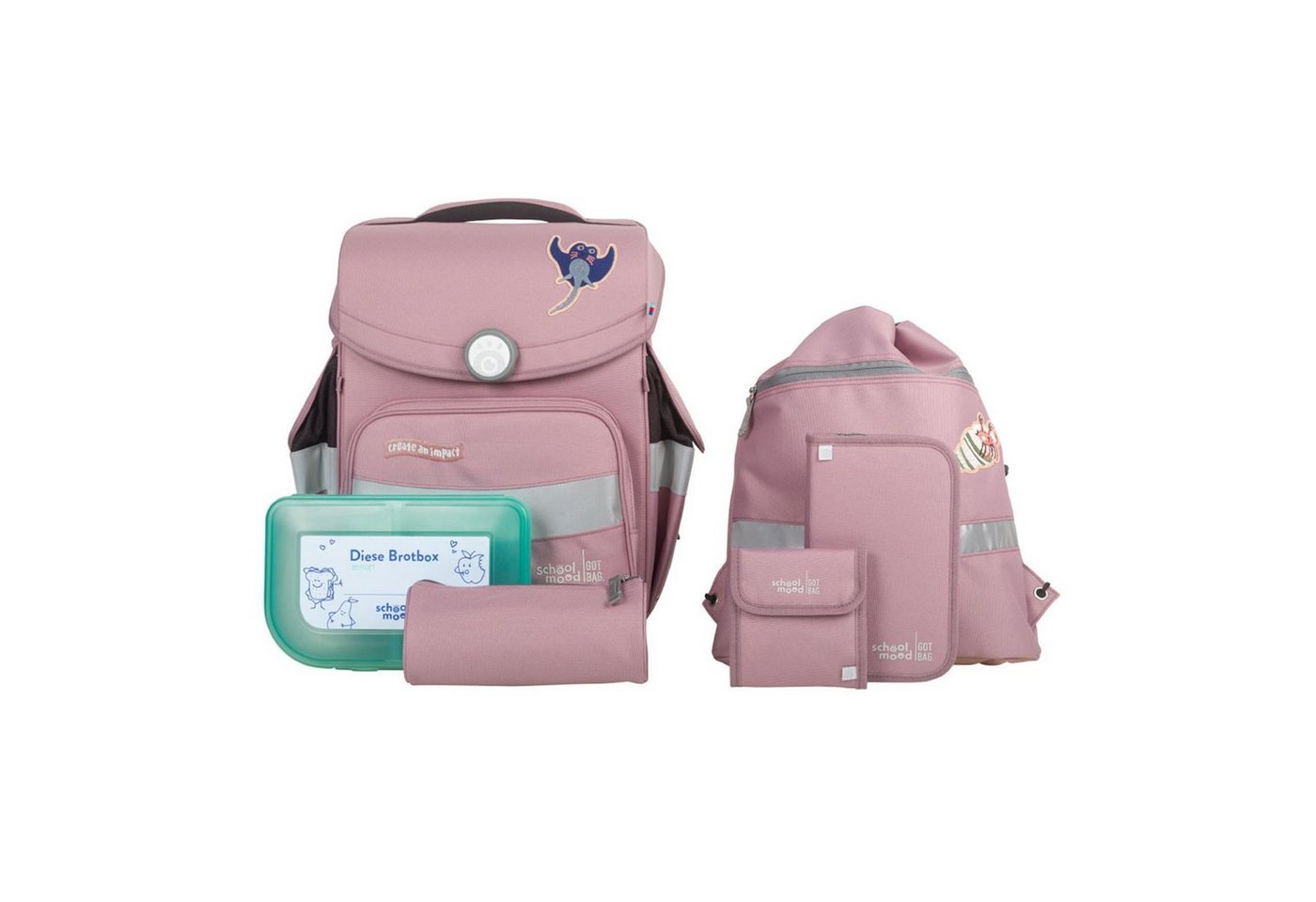 SCHOOL-MOOD® Schulranzen Timeless Air+, Polyester von SCHOOL-MOOD®