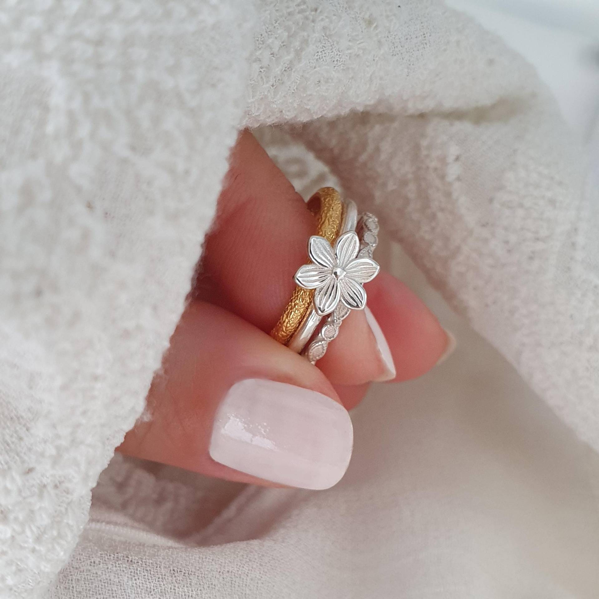 3Er Ring-Set Für Damen, Größe 52 von SCHOSCHON