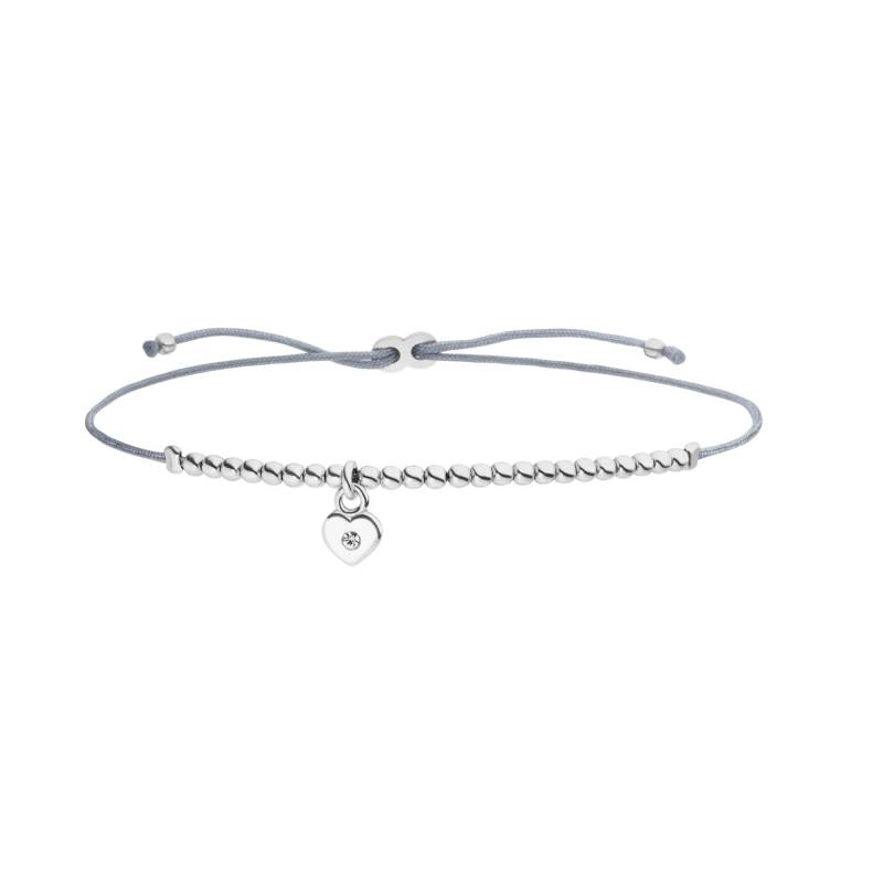 Perlenarmband Herz Anhänger Cz 925 Silber | Bff Beste Freundin Schwester Muttertagsgeschenk Frauen Personalisiert Schoschon von SCHOSCHON