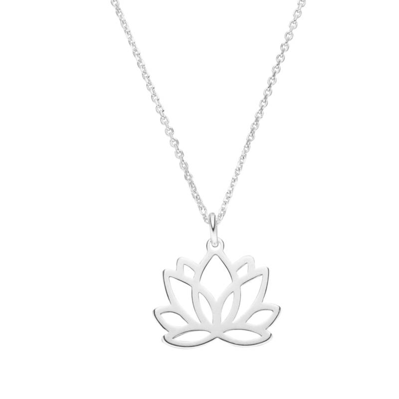 Schoschon Lotusblume Lotus Kette 925 Silber-Seerose Anhängerkette Silberkette Silberschmuck - Mit Anhänger Geschenk Damen von SCHOSCHON