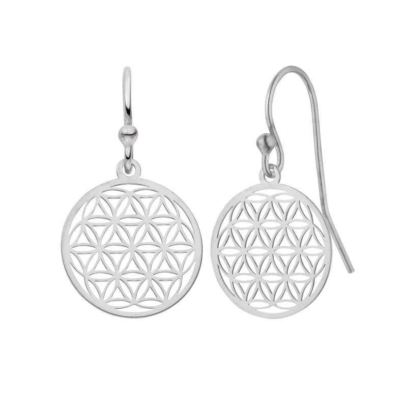 Schoschon Ohrringe Blume Des Lebens 925 Silber Ø 15 Mm | Muttertagsgeschenke Damen Ohrhaken Lebensblume Ohrhänger Schmuck Für von SCHOSCHON