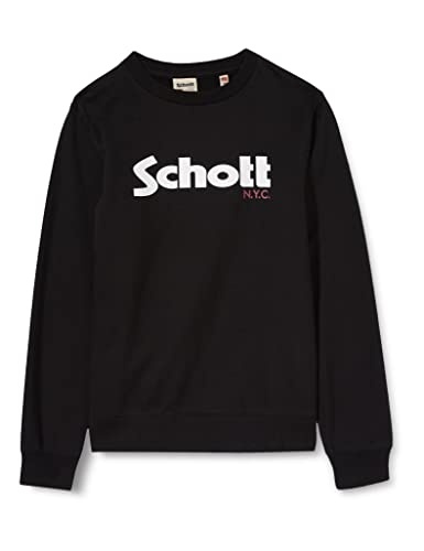 SCHOTT NYC Jungen SWCREWBOY Pullover, Black, 16 ans von Schott NYC