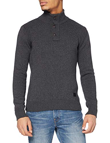 SCHOTT Herren Plmilford9 Pullover/Sweatshirt, Grau (Anthrazit), Medium von Schott NYC