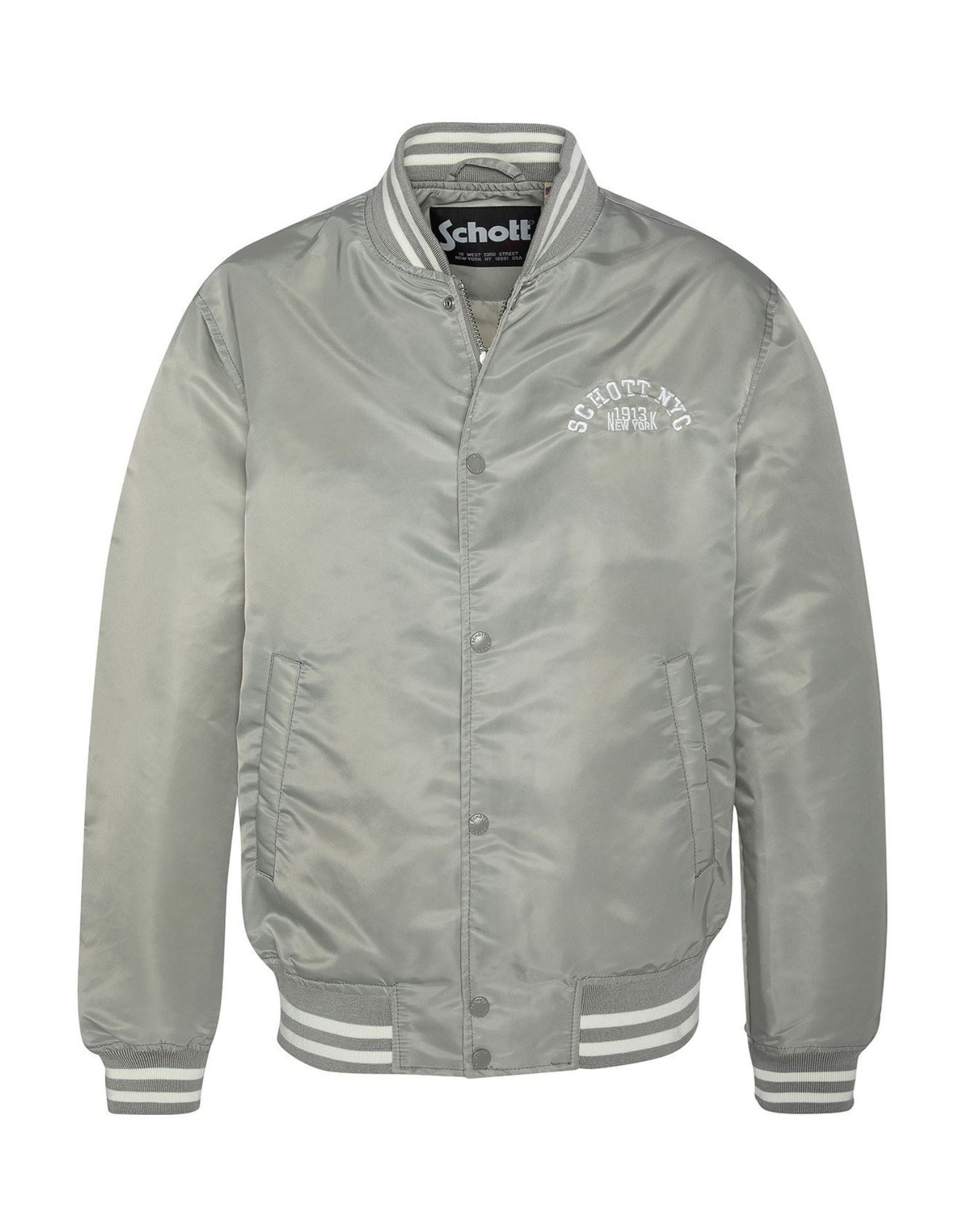 SCHOTT Shearling- & Kunstfell Herren Silber von SCHOTT