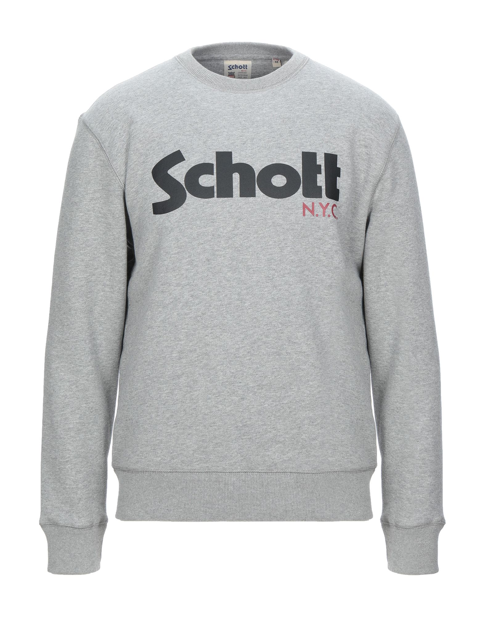 SCHOTT Sweatshirt Herren Grau von SCHOTT