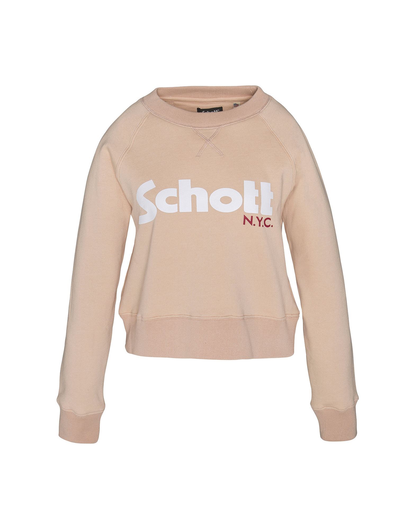 SCHOTT Sweatshirt Herren Hellrosa von SCHOTT