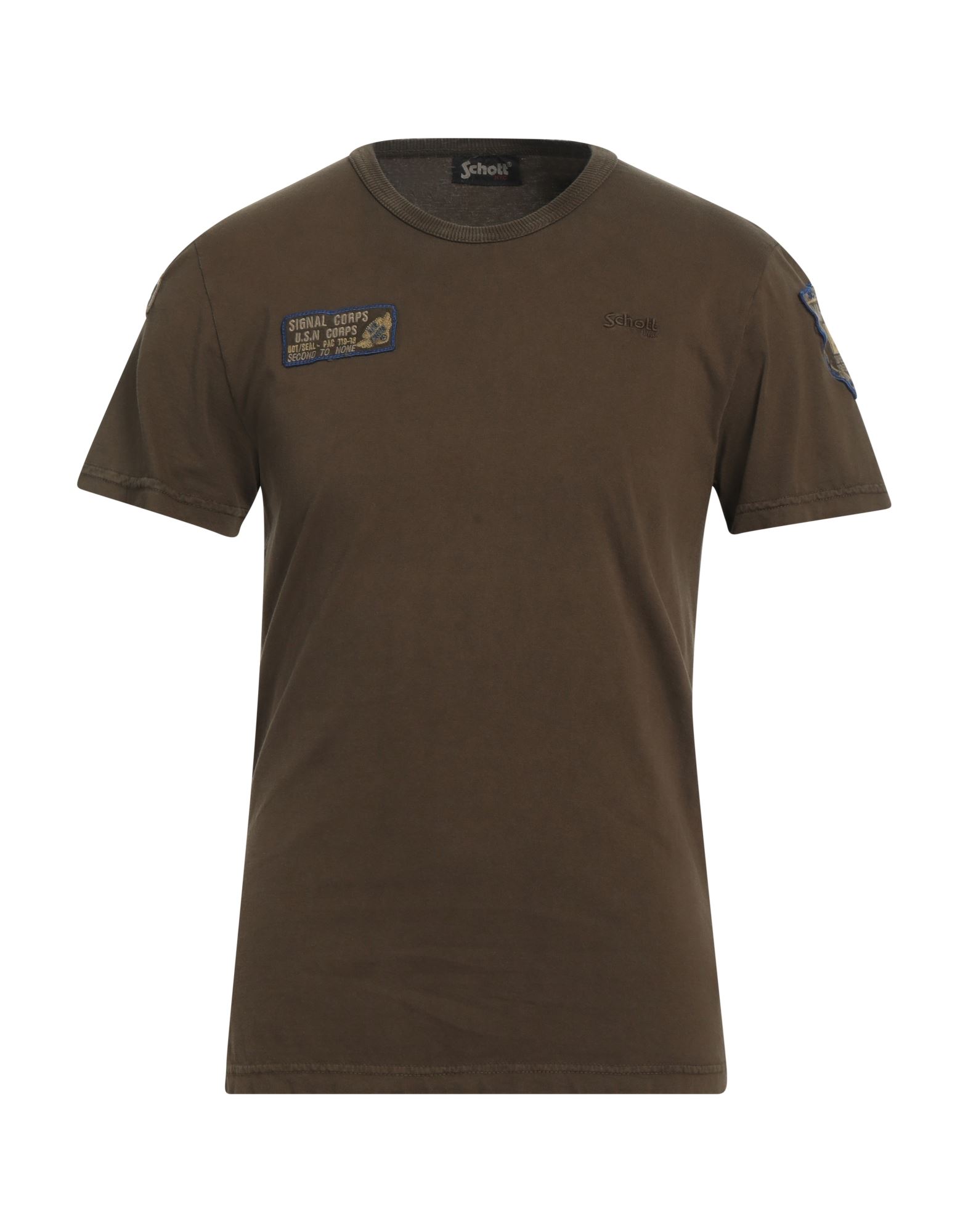 SCHOTT T-shirts Herren Militärgrün von SCHOTT