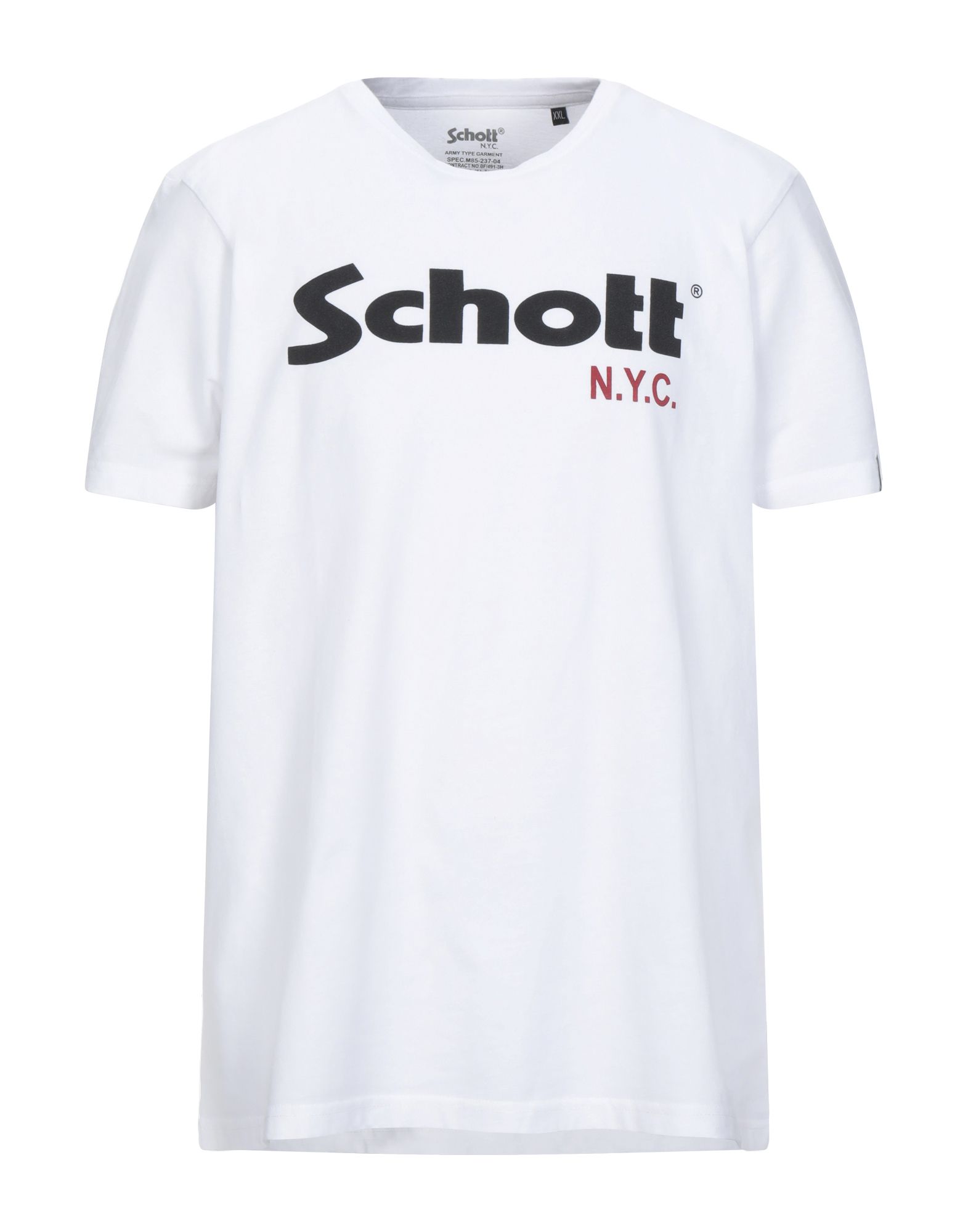 SCHOTT T-shirts Herren Weiß von SCHOTT