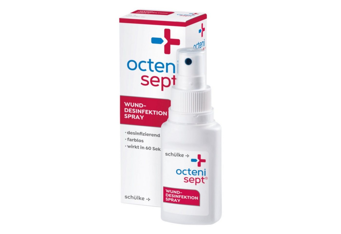 SCHÜLKE & MAYR GmbH Wundpflaster 5x Schülke octenisept® Wunddesinfektion Spray 50ml, Das Antispetikum zur Desinfektion akuter und chronischer Wunden – von SCHÜLKE & MAYR GmbH