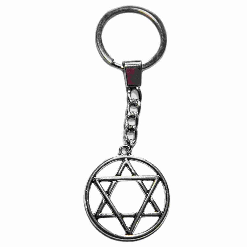 Schlüsselanhänger Mit Davidstern "Magen David". Länge 10 cm, Durchmesser 3, 5 cm Schlüsselanhänger Mit Davidstern "Magen David". Länge 10 cm, Durchmesser 3, 5 cm von SCHUK24