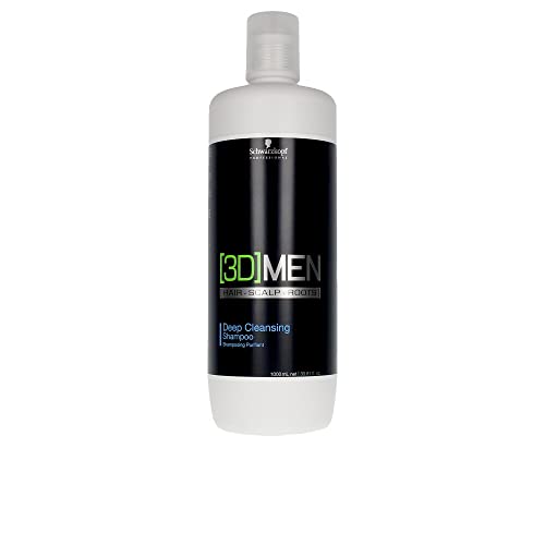 Schwarzkopf 3D Men Deep Cleansing Shampoo, 1000 ml frisch von Schwarzkopf