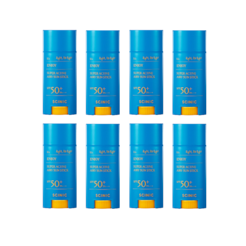 SCINIC Enjoy Super Active Airy Sun Stick SPF50+ PA++++ - 15g (8ea) Set von SCINIC
