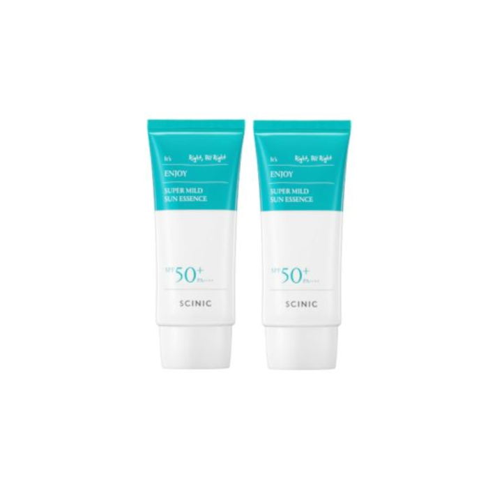 SCINIC - Enjoy Super Mild Sun Essence SPF50+ PA++++ - 50ml (2ea) Set von SCINIC
