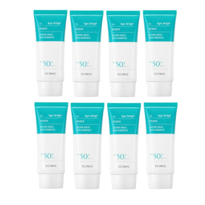 SCINIC - Enjoy Super Mild Sun Essence SPF50+ PA++++ - 50ml (8ea) Set von SCINIC